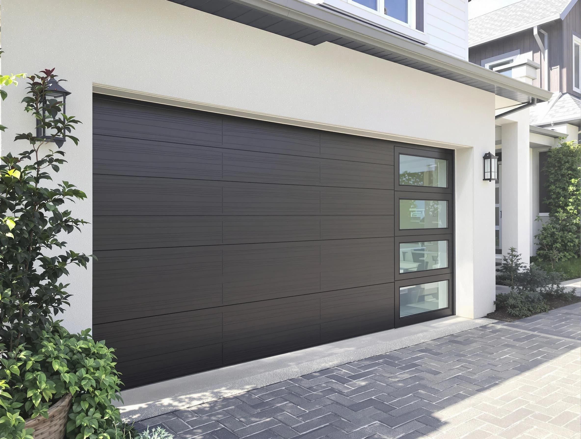 Custom garage door installation by Norman Garage Door Repair in Norman
