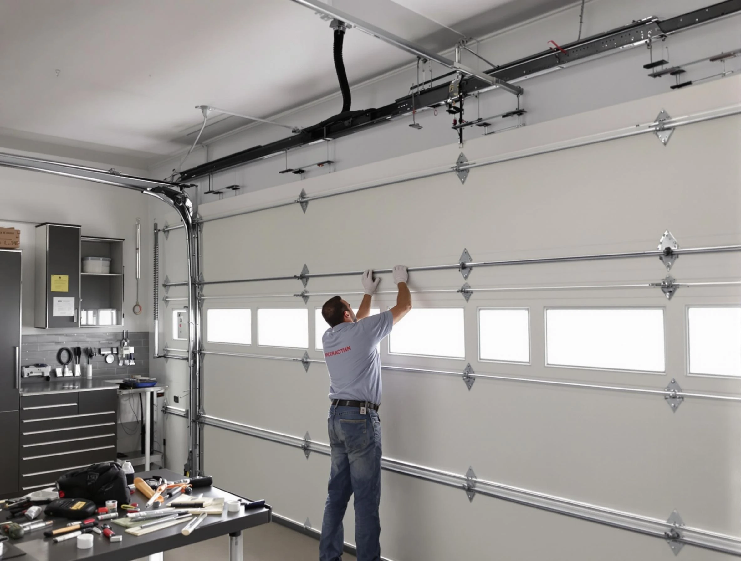 Garage Door Track Repair in Norman