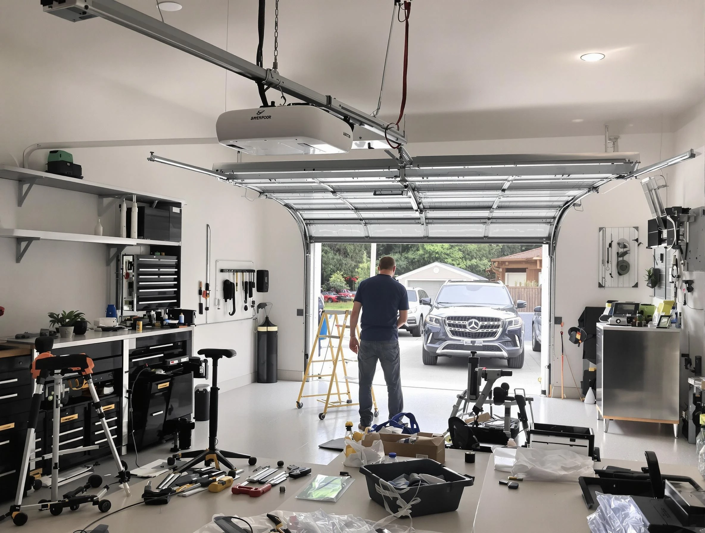 Garage door opener installation by Norman Garage Door Repair in Norman