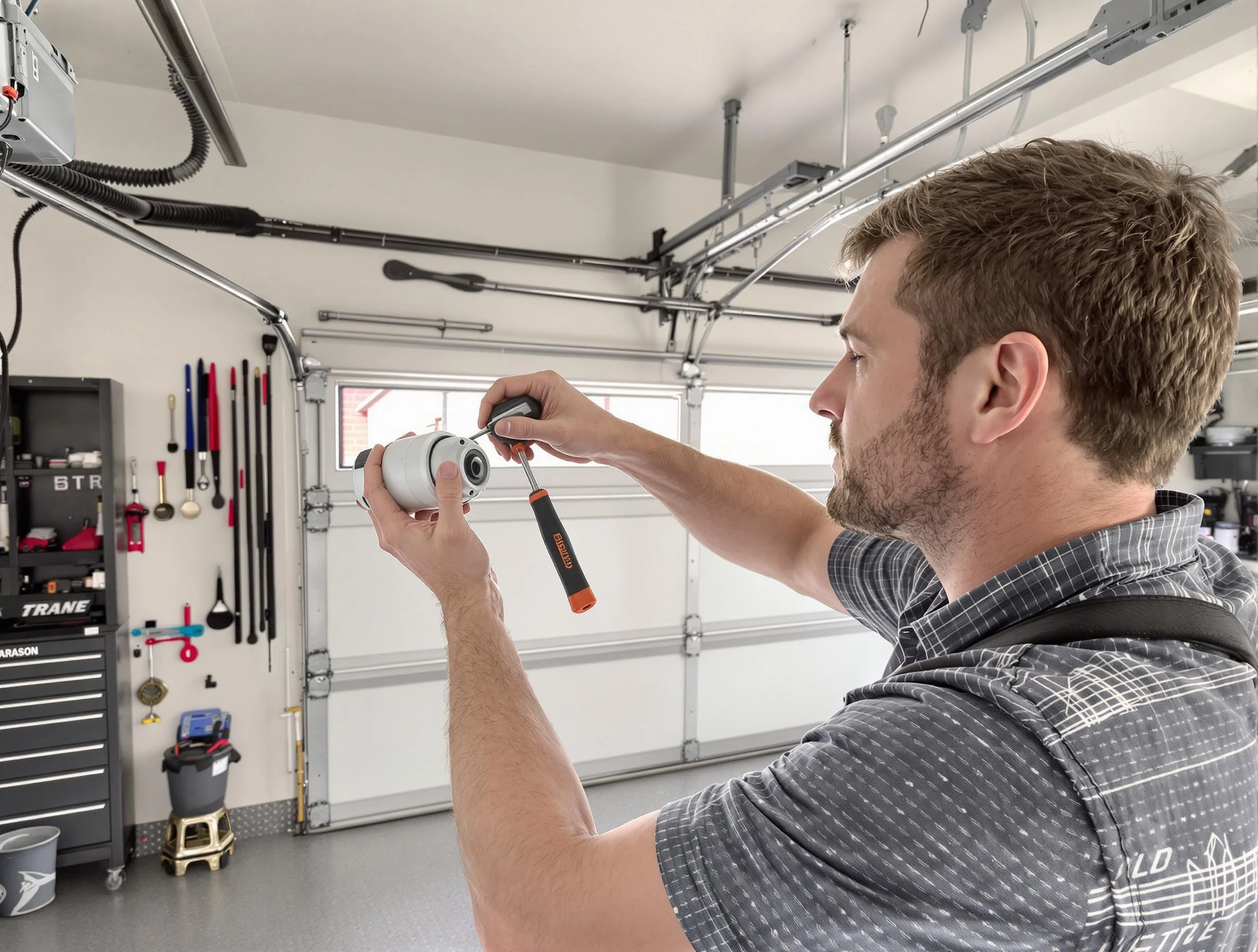 Garage door opener repair service by Norman Garage Door Repair in Norman